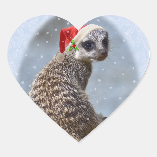 Adesivo Coração Vinheta do kit de Natal (Frente)