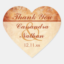 Vinheta-Favor de Casamento Floral de Laranja e Mar