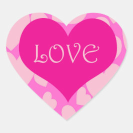 Adesivo Coração Vinheta Romântica Moldada De Coração.