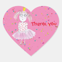 Vinheta Rosa do Partido Confetti