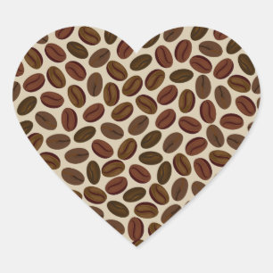 Adesivo Coração Vinhetas cardíacas do café