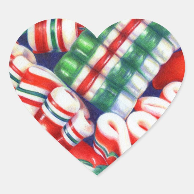 Adesivo Coração Vinhetas de Coração de Lata de Frio (Frente)