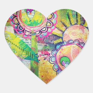 Adesivo Coração Vinhetas para o coração do jardim do jardim com br