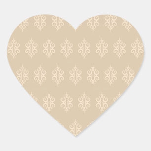 Adesivo Coração Vintage Lace Wedding Heart Stickers
