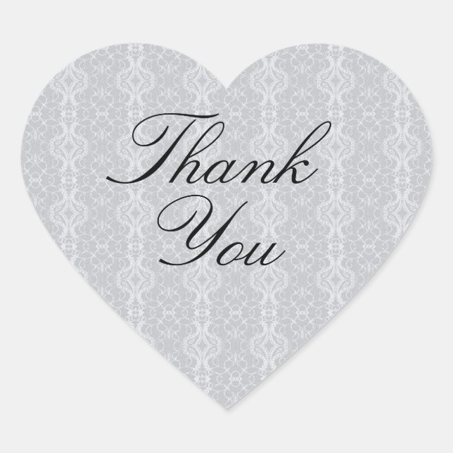 Adesivo Coração Vintage Lacy Lace Elegante Mínimo Elegante Simples (Frente)