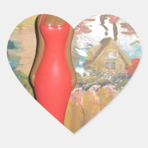 Adesivo Coração vintage verão Red.png