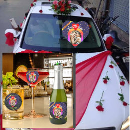 Adesivo Coração VIP Personalizado VIP Personalizado com Vídeo Mode