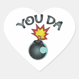 Adesivo Coração Você Da Glitter Bomba