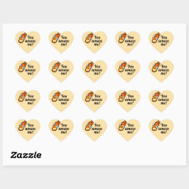 Adesivo Coração Você me surpreende, Stickers