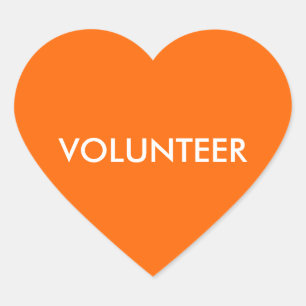 ADESIVO CORAÇÃO VOLUNTÁRIO