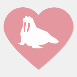 Adesivo Coração Walrus Sticker