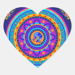 Adesivo Coração Weimaraner & Bunnies