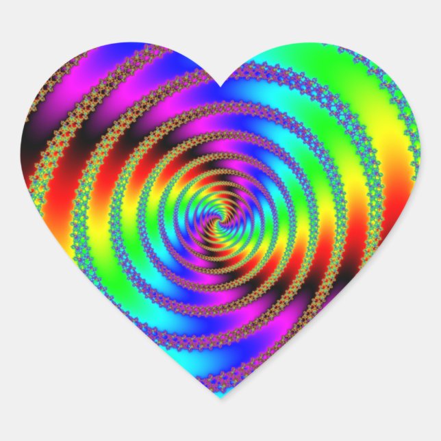 Adesivo Coração Worm Hole (Frente)