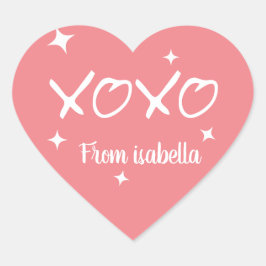 Adesivo Coração xoxo love cute sticker