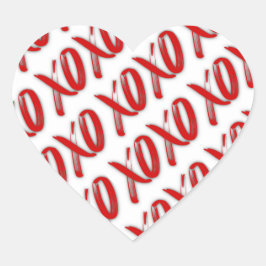 Adesivo Coração XOXO Sexy Red Stickers