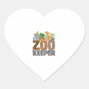 Adesivo Coração Zookeeper Costume Zebra Impressão Afro-Africano