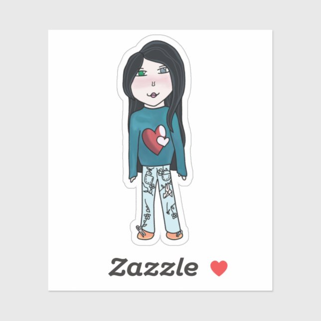 Adesivo Corações (Folha)