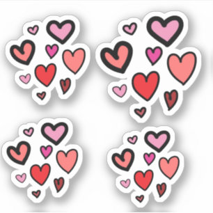Adesivo Corações