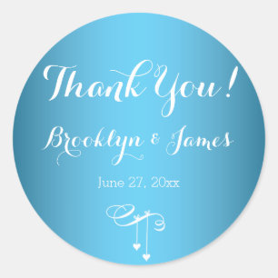 Adesivo Corações com Sticks Azuis Forradas