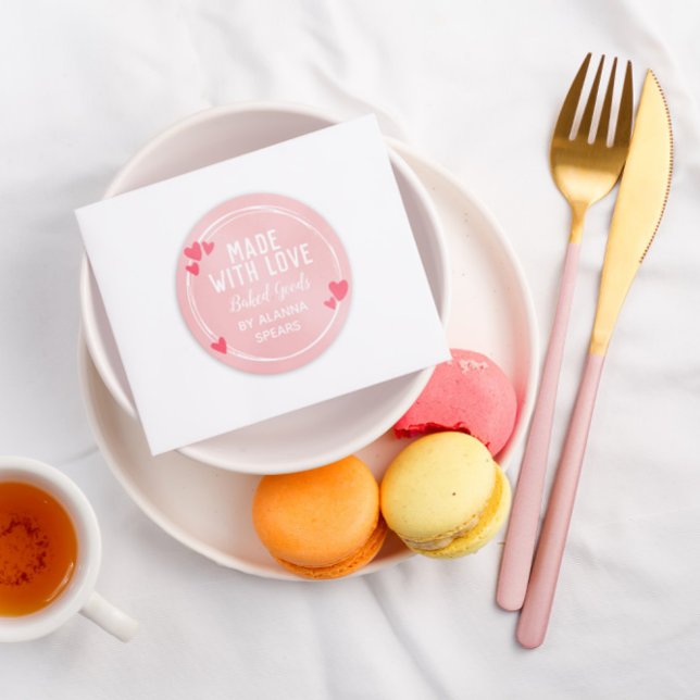 Adesivo Corações Cor-De-Rosa, Fita-Se Com Amor (Criador carregado)