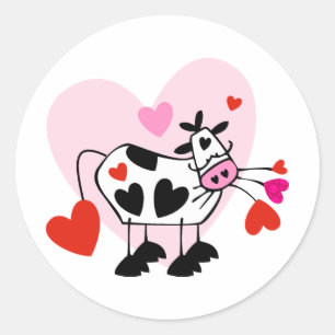 Adesivo Corações da vaca