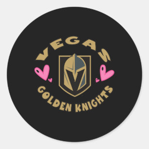 Adesivo Corações de Valentino do Vegas Golden Knights Ofic