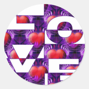 Adesivo Corações do AMOR