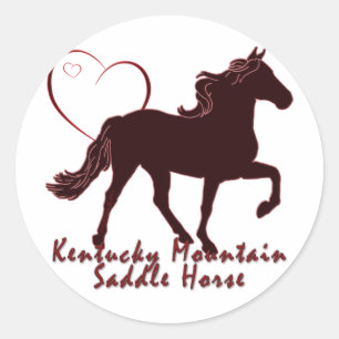 Adesivo Corações do cavalo de sela da montanha de Kentuc