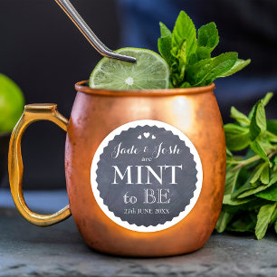 Adesivo Corações do quadro que Wedding o favor da hortel