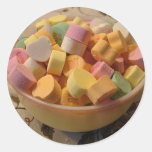 Adesivo Corações dos doces em um Teacup do vintage