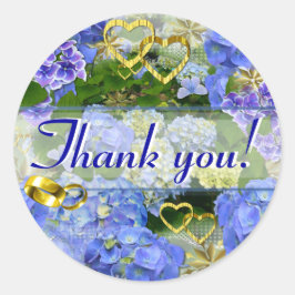 Adesivo CORAÇÕES E HIDRANGÉS ~ Envelopes Seladores # 2