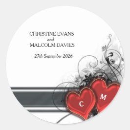 Adesivo Corações e Rolos