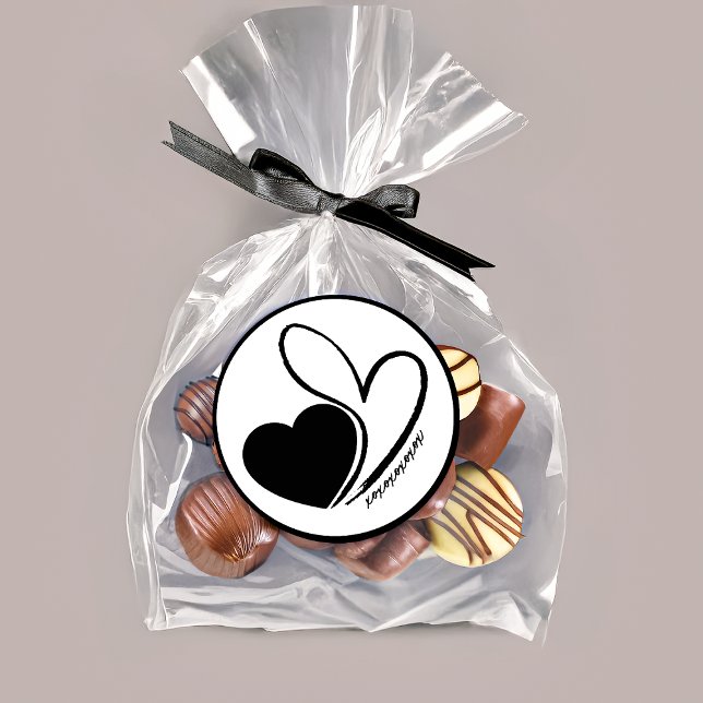 Adesivo Corações Inclusos Distorcidos do dia de os namorad (Criador carregado)