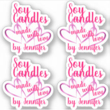 Corações Púrpuros E Bonitos Feitos Com Velas De So