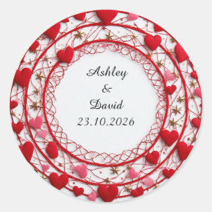 Adesivo 💖 Corações Românticos Para Decoração de Celebraçã
