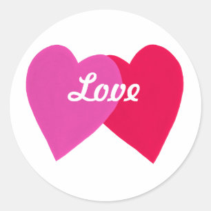 Adesivo Corações Vermelhos e Rosa, Pentes de Amor