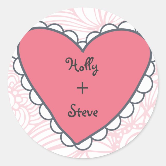 Adesivo Corações Viciados por Casamentos TearDrop (Frente)