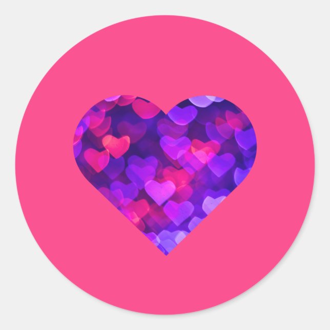 Adesivo Corações Vivos Multibrilhando (Frente)