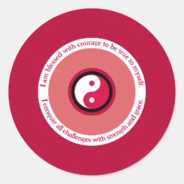 Adesivo Coragem e força Olho Vermelho Mau