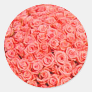 Adesivo Coral Floral Envelope Selo