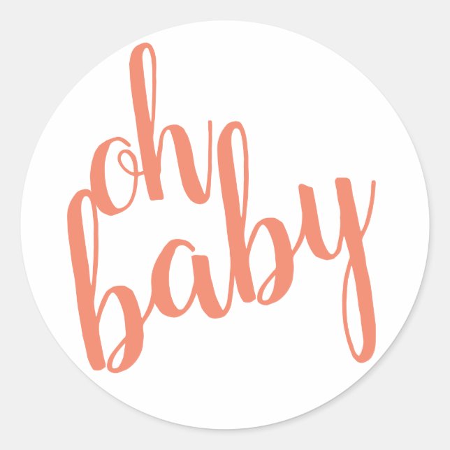 Adesivo Coral Moderno Oh Baby Sticker (Frente)