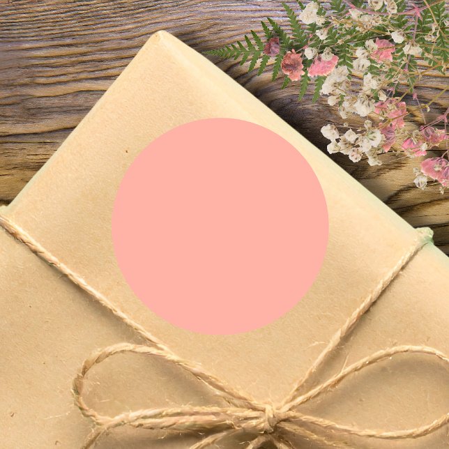 Adesivo Coral Pastel Sólido | Clássico | Elegante (Criador carregado)