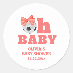 Adesivo Coral Peach Oh Baby Arco Futebol Esporte Baby Show