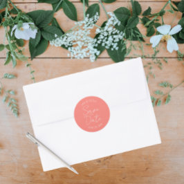 Adesivo Coral Stylized Wedding Salvar Data