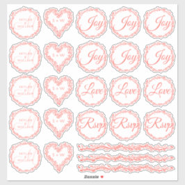 Adesivo Coral Woodsy Wedding Assortment 1 Die Corte Vinil