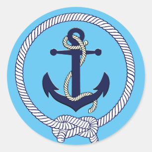 Adesivo Corda de ancoragem marinho/azul-claro