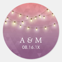 Corda de Verão Moderna Luz Púrpura Favor de Casame