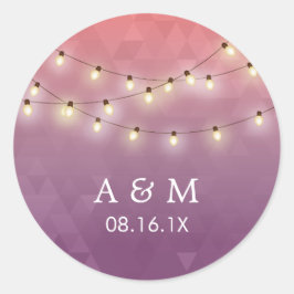 Adesivo Corda de Verão Moderna Luz Púrpura Favor de Casame