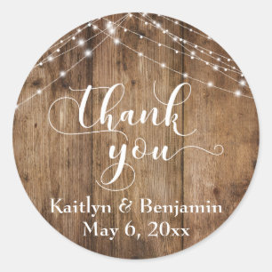 Adesivo Cordas da madeira rústica de Brown & da luz