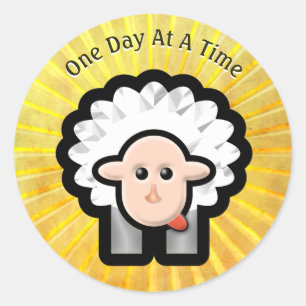 Adesivo cordeiro 12-Step na luz do sol - personalizada